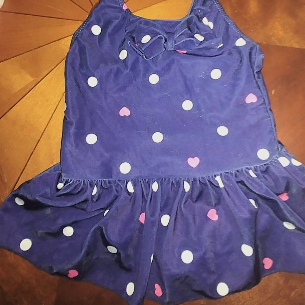 **2/$15** Navy Halter Neck One-piece Bathing Suit